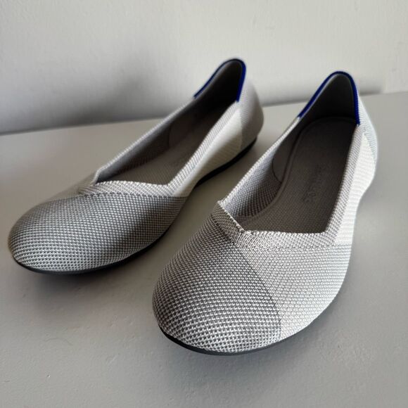 Rothy’s Round Toe Gray White Size - Picture 2 of 10